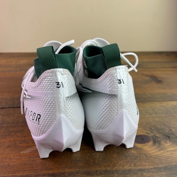Nike Vapor Edge Pro 360 P Football Cleats White Green Men\'s 13 CV6345-103 Tulane main image 6
